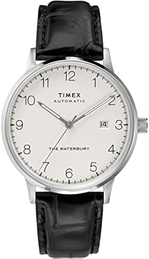 Amazon | Timex Waterbury クラシック 自動 40mm シルバー ブラック
